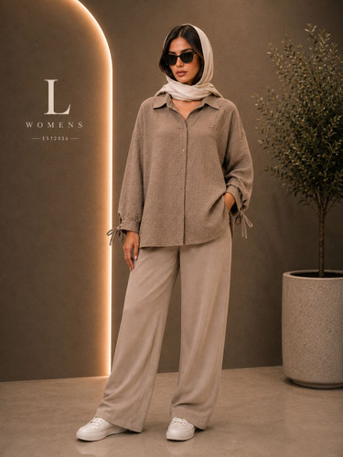 شومیز زنانه آستین بند دار